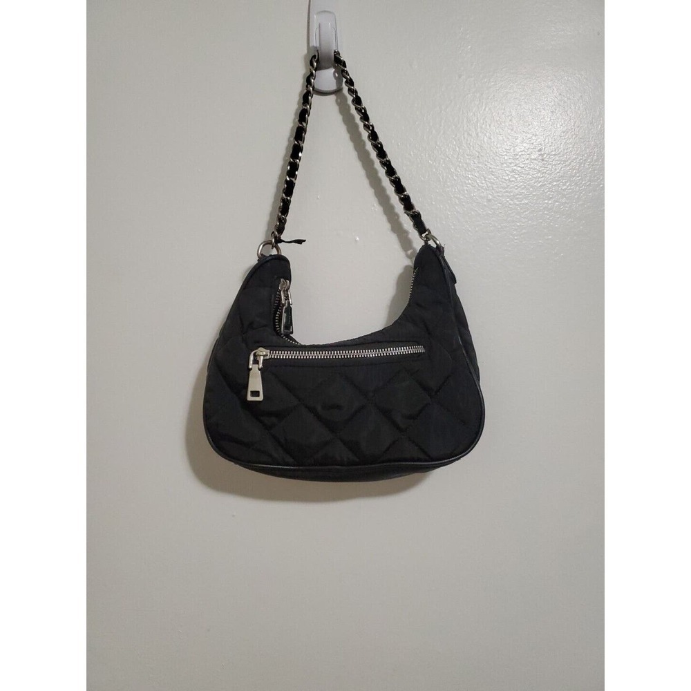 INC International Concepts Black Faux Leather Handbag with Strap